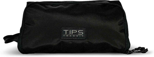 Blue Tees Golf TIPS Travel Kit Compact & Durable Dopp Kit for Toiletries, Electronics & Accessories, Waterproof Interior, Multiple Pockets, and Triangular Design, Ideal for Travel & Everyday Use