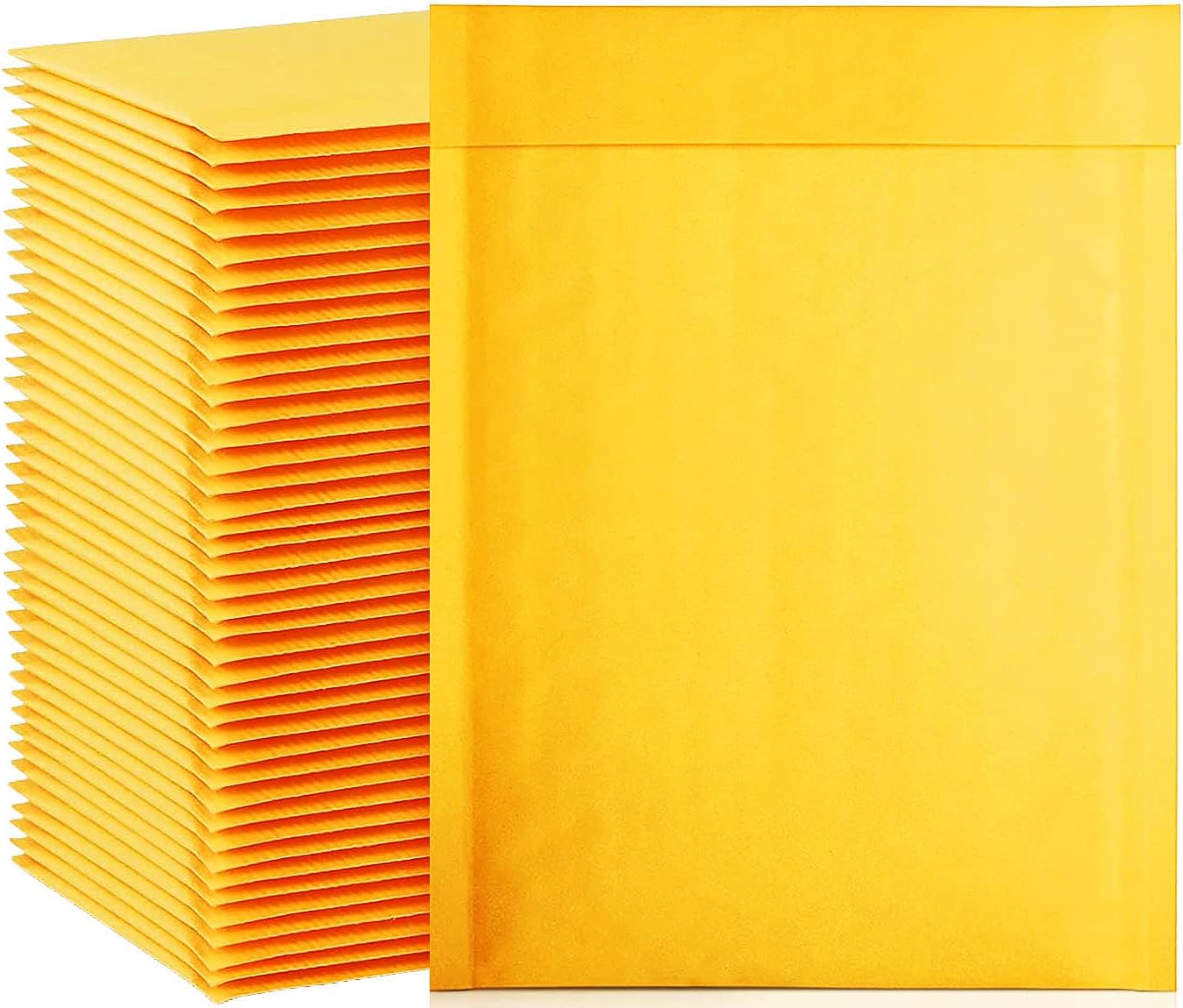 packbabol Kraft Bubble Mailers 6x10 Inch 100 Pcs,Small Self-Sealing Mail Shipping Bags,Yellow Padded Envelopes #0 - Lumora Desk