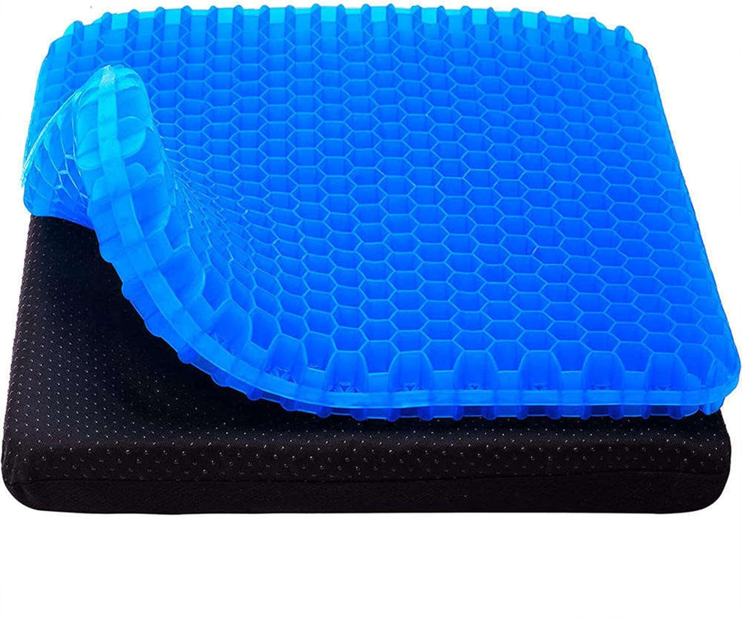 Pampkin Gel Seat Cushion for Long Sitting | Ergonomic Coccyx & Tailbone Support for Sciatica, Hip & Lower Back Pain | Breathable, Washable Cover | Ideal for Office, Car, Wheelchair, Stadium & Plane