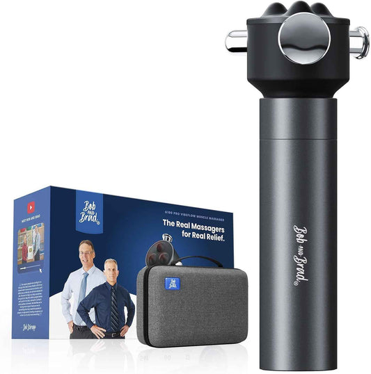 BOB AND BRAD VibeFlow Vibration Massager (Not Percussion), FSA-HSA Eligible, 116Hz Deep Tissue Therapy Massage Gun for Sensitive Joints, Muscle Pain Relief, Fascia Release, Trigger Points & Full Body