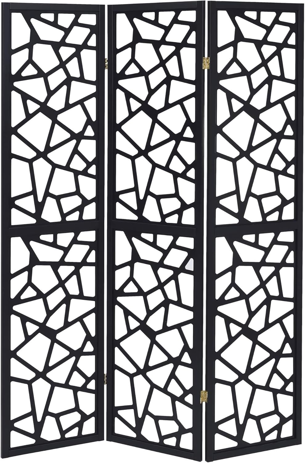 NicBex Room Divider 3 Panel Room Dividers with Complex Pattern Designs Partition Room Dividers and Folding Privacy Screens Wall Divider for Home, Office, Room Separation,52"W x 0.75"D x 70.25"H, Black - Lumora Desk