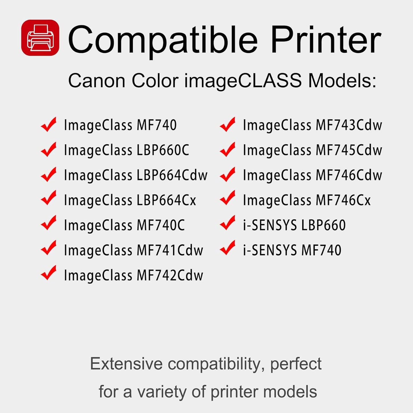1 Pack 055H 3018C001 Magenta Whit chip Toner Cartridge: Compatible CRG 055H 3018C001 Replacement for Canon Color ImageClass MF740 LBP660C LBP664Cdw MF740C MF745Cdw i-SENSYS LBP660 MF740 Printer