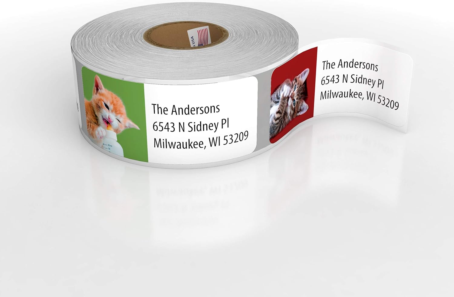 Customized Personalized Address Labels - Made in The USA by Kenco (500 Labels, Kittens) - Lumora Desk