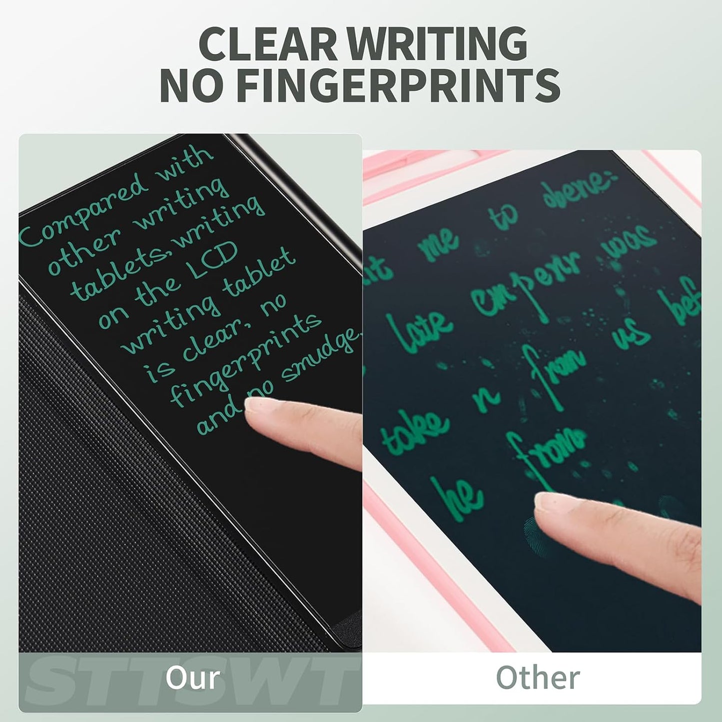 LCD Writing Tablet for Adults: 6.5 Inch with Leather Case Full Screen Reusable Digital Notepad Portable Use for Office Study Teaching