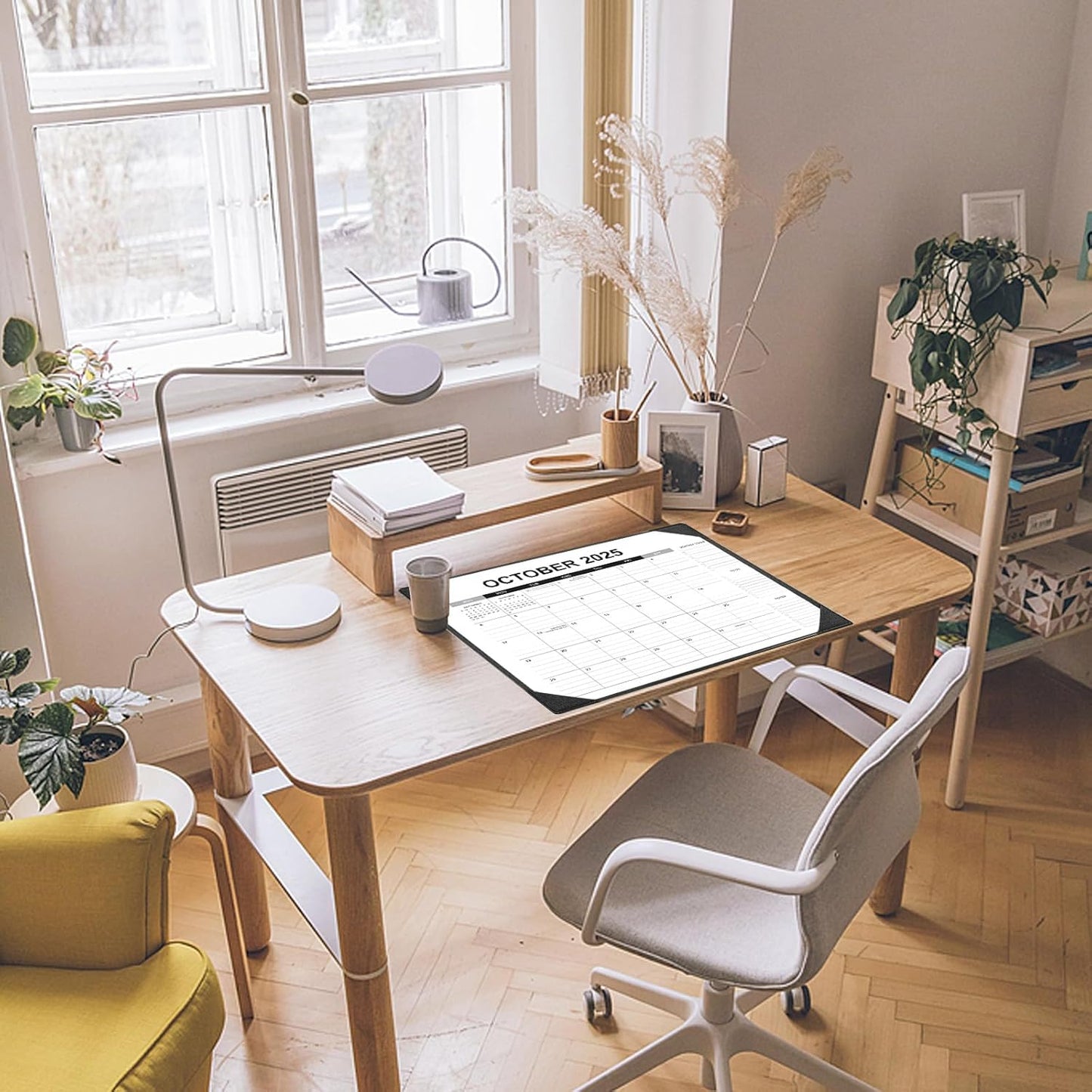 Desk Calendar 2025-2026 with Desk Mat – 22" x 17" Large Desk Pad Calendar Runs From Sep 2025 to Dec 2026, Office Supplies Desktop Monthly Calendar for Home & Office