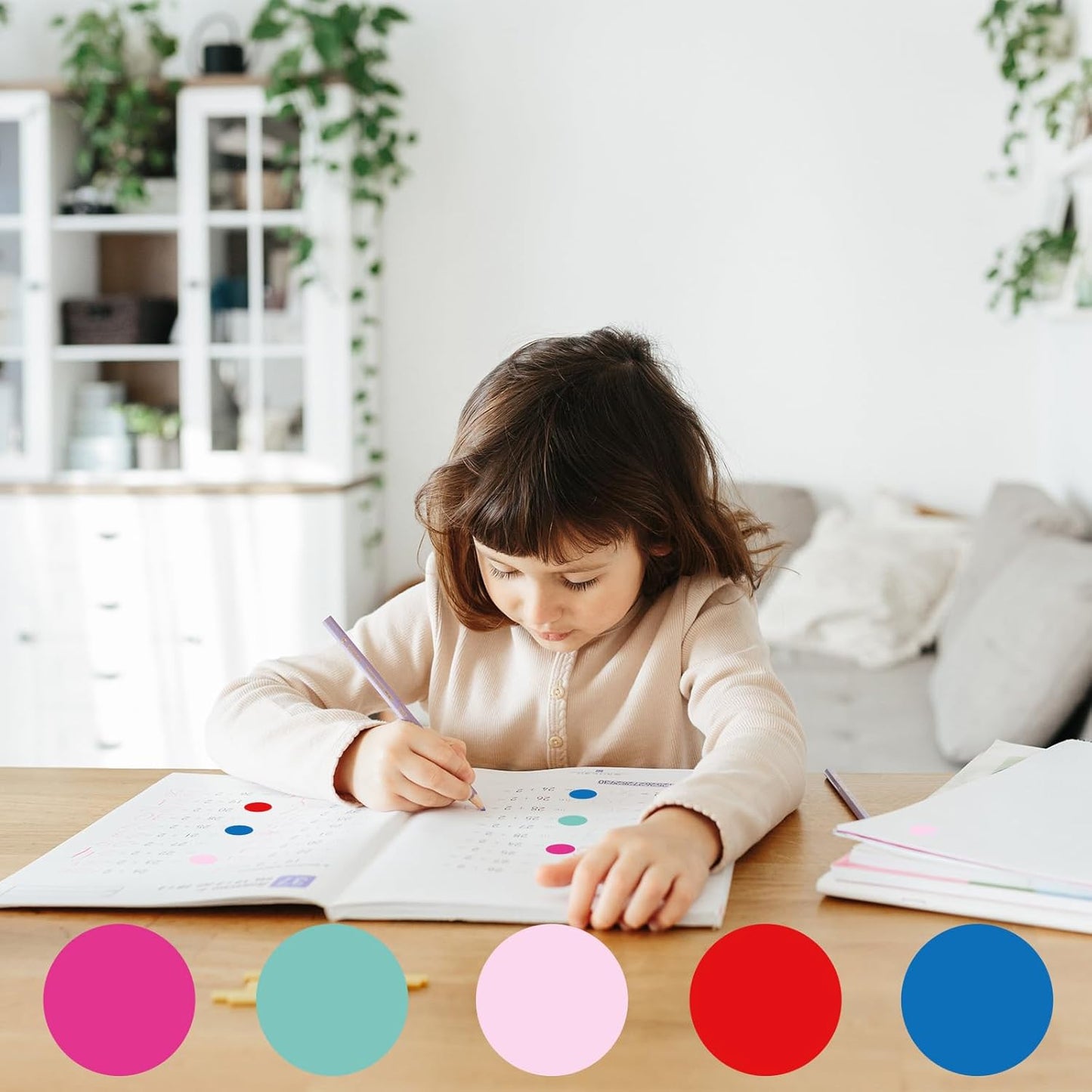 STARLIBOO Colored Dot Stickers, 1 Inch Circle Color Code Label, Blue Waterproof Garage Sale Stickers, Yard Sale Price Labels (2 Rolls, 1000Pcs)