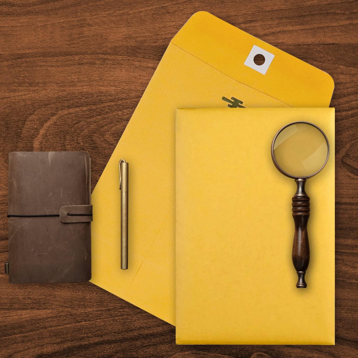 6” x 9” Clasp Envelopes with Gummed Seal Brown Kraft Catalog Envelopes Clasp Mailing Envelopes for Home, Office, Business 28 lb Kraft Paper,Pack of 30 - Lumora Desk