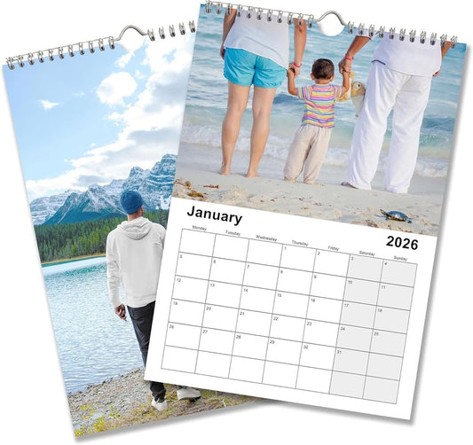 Custom Calendar 2026 for Home & Office - Print Your 13 Memories,Make Your Own Personalized Calendar Customized Christmas Gift &use your photo (Wall Calendar1, 20 packs)
