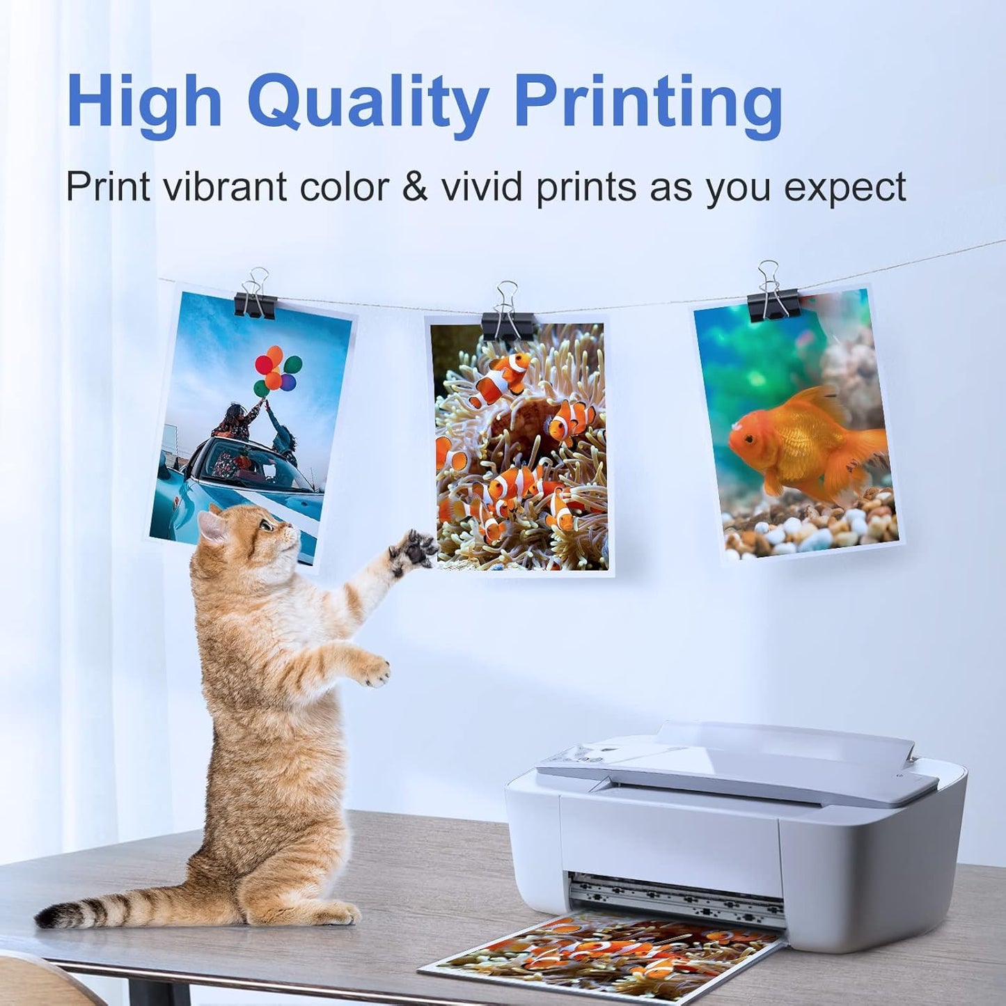 67XL Ink Cartridges Black/Color Combo Pack Replacement for HP Ink 67 67XL HP Printer Ink High Yield Works with DeskJet 2755e 2855e 2700 2800e 2700e 4255e 4155e Envy 6055e 6000 6455e 6400 (2-Pack)