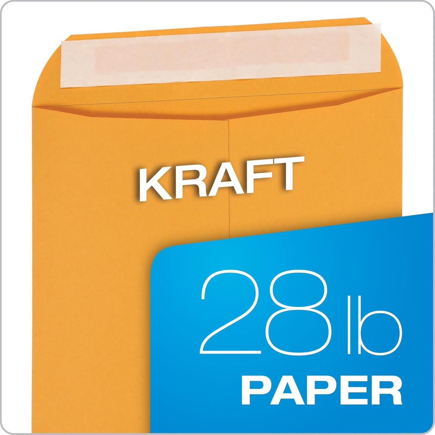 Columbian 9 x 12 Catalog Envelopes with Self Seal Closure, 28 lb Brown Kraft, for Mailing Flat Letter Size Documents or Photos, 100 Per Box (COLO341) - Lumora Desk