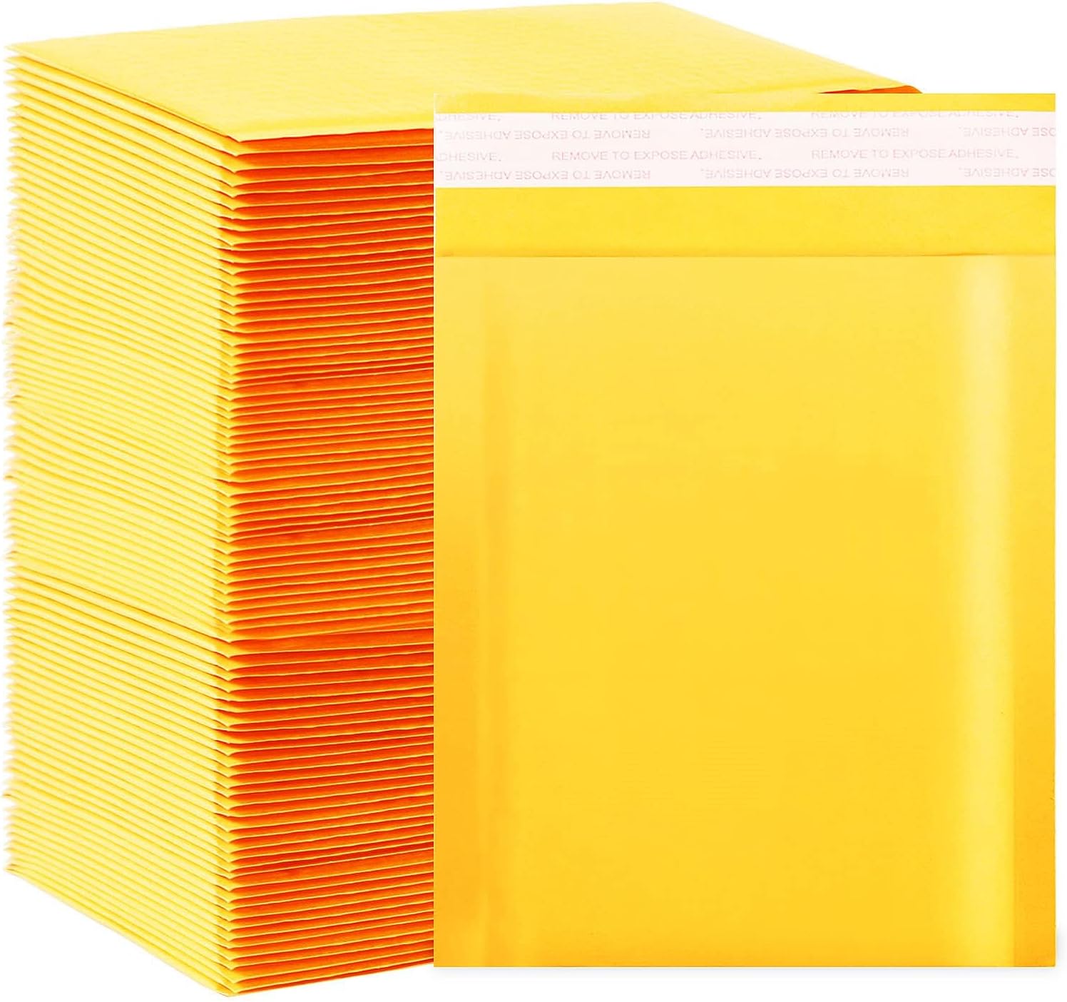 Kraft bubble mailers 6x9 Inch 200 Pack,Self-Sealing Paper Envelopes for Packaging,Strong Adhesion Envelope Mailers, Small Waterproof Cushioned Padded Shipping Bags Yellow #0 - Lumora Desk