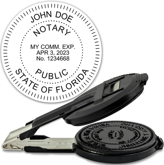 MaxMark Insert Only for Notary Seal Round Embosser for Florida State