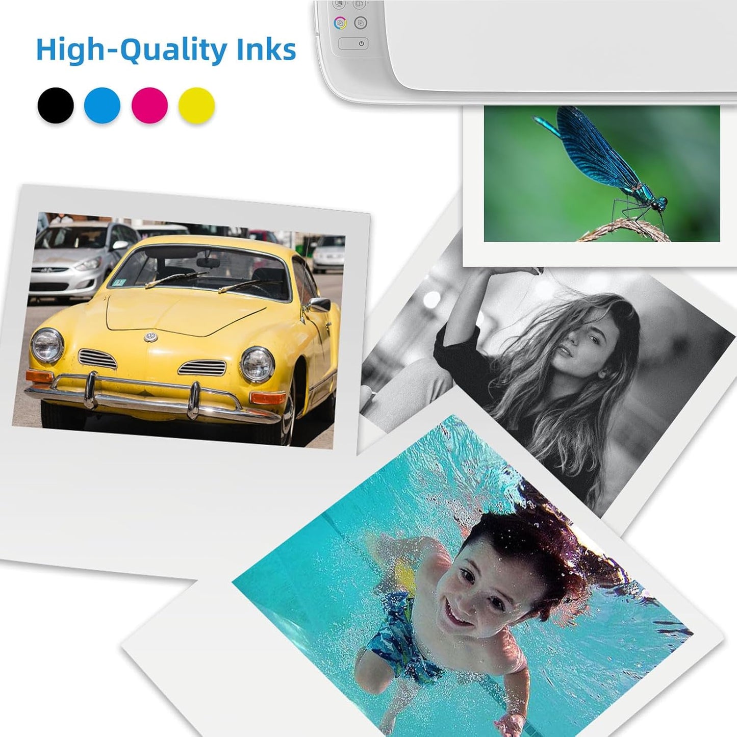 910XL Ink Cartridges Black Color Combo Pack for HP 910 XL Compatible for HP910 4-Pack HP910XL for OfficeJet Pro 8020 8015e 8025e 8028e 8020e 8025 8010 8028 8035 8015 8022 Printer Cyan Magenta Yellow