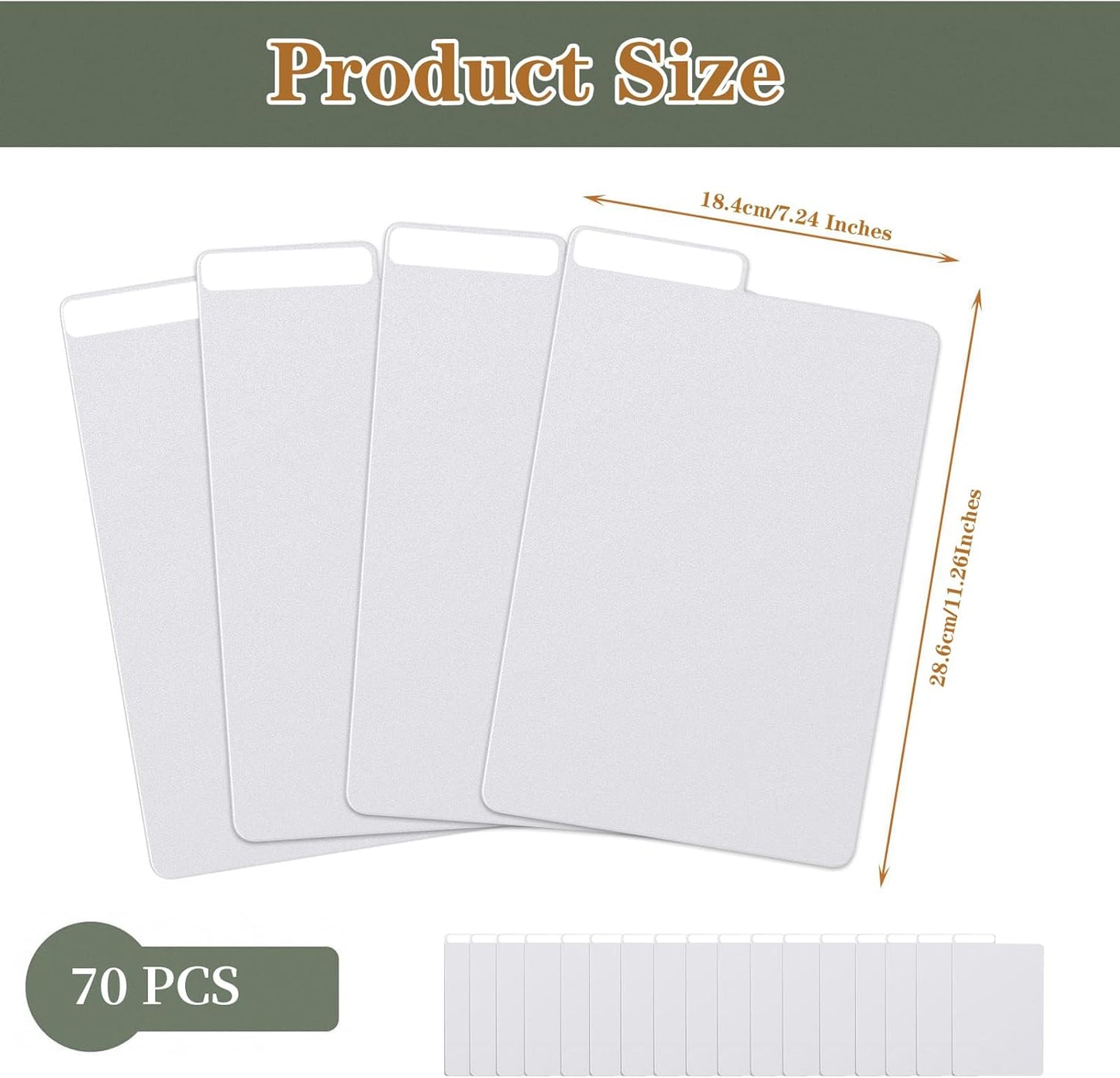 70 Pieces Comic Book Dividers with Tabs,Patient Divider Cards,Card Dividers Comic Book Boards for Storage Boxes 11.22 X 7.24 Inche
