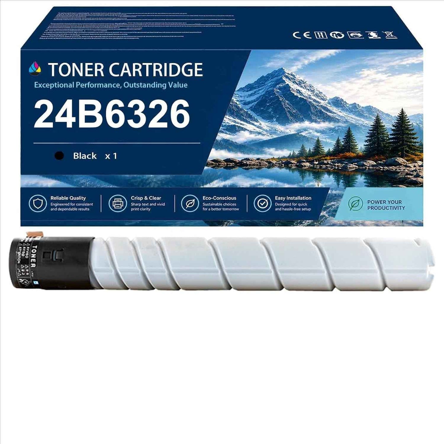 Compatible with Lexmark 24B6326 Toner Cartridge Fits for Lexmark XM9145 XM9155 XM9165 XM9100 Printers, 1 Black, Up to 25000 Pages
