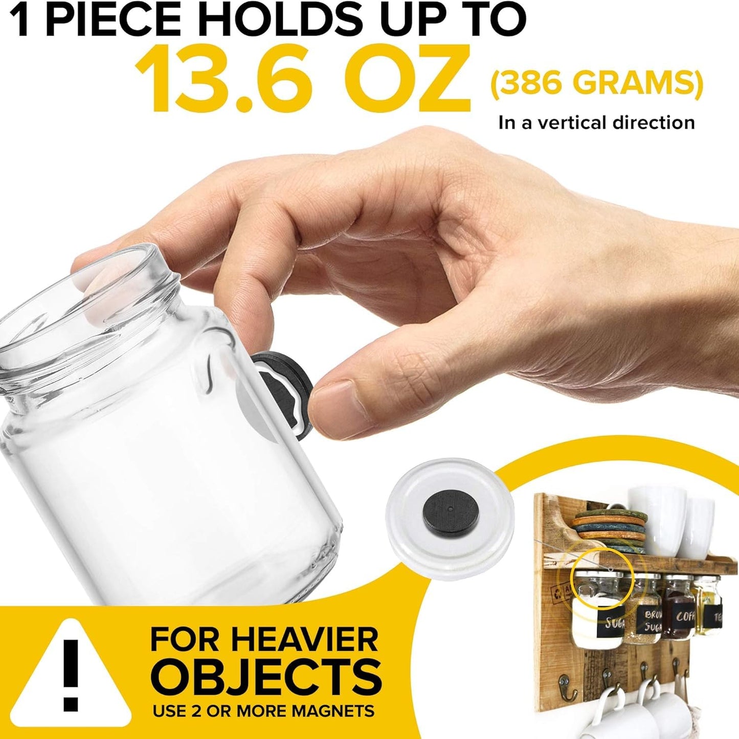 X-bet MAGNET 120pcs Alnico Round Disc Magnets, 1 Inch (25mm), Grey - Craft Ceramic Magnets