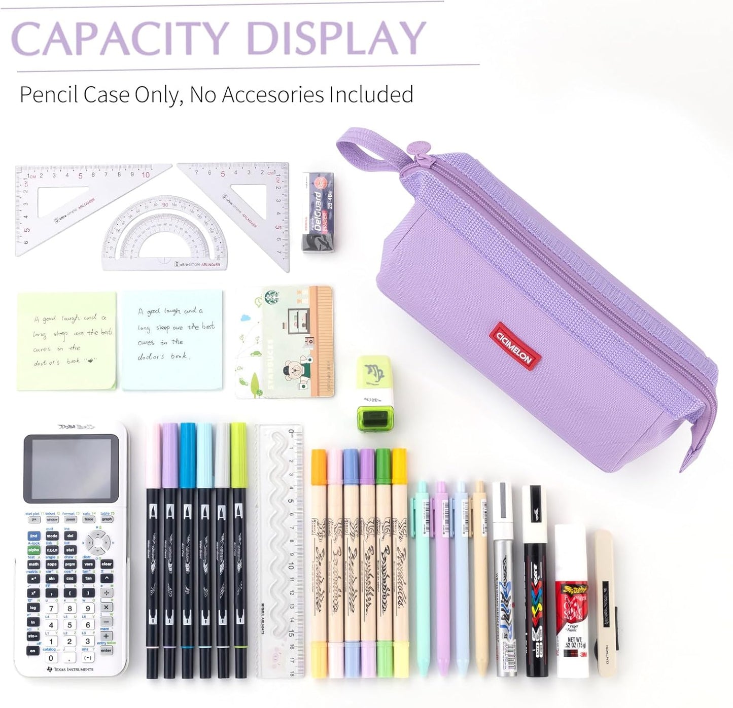 CICIMELON Pencil Case Large Capacity Pencil Pouch Pen Bag for School Teen Girl Boy Men Women
