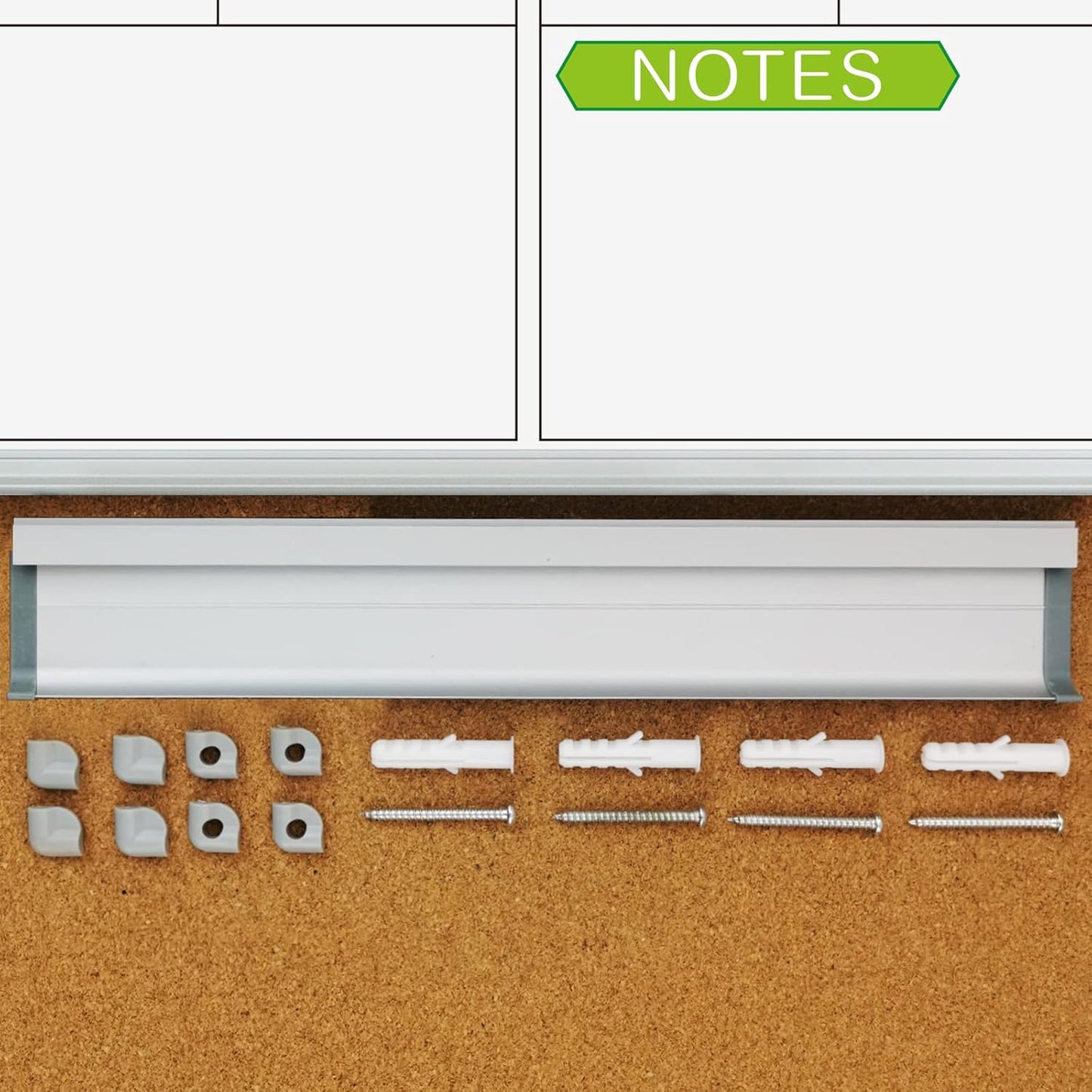 JILoffice Magnetic Dry Erase Calendar Whiteboard, 2 Month White Board Planner 36 X 24 Inch, Silver Aluminum Frame Wall Mounted Board for Office Home and School - Lumora Desk
