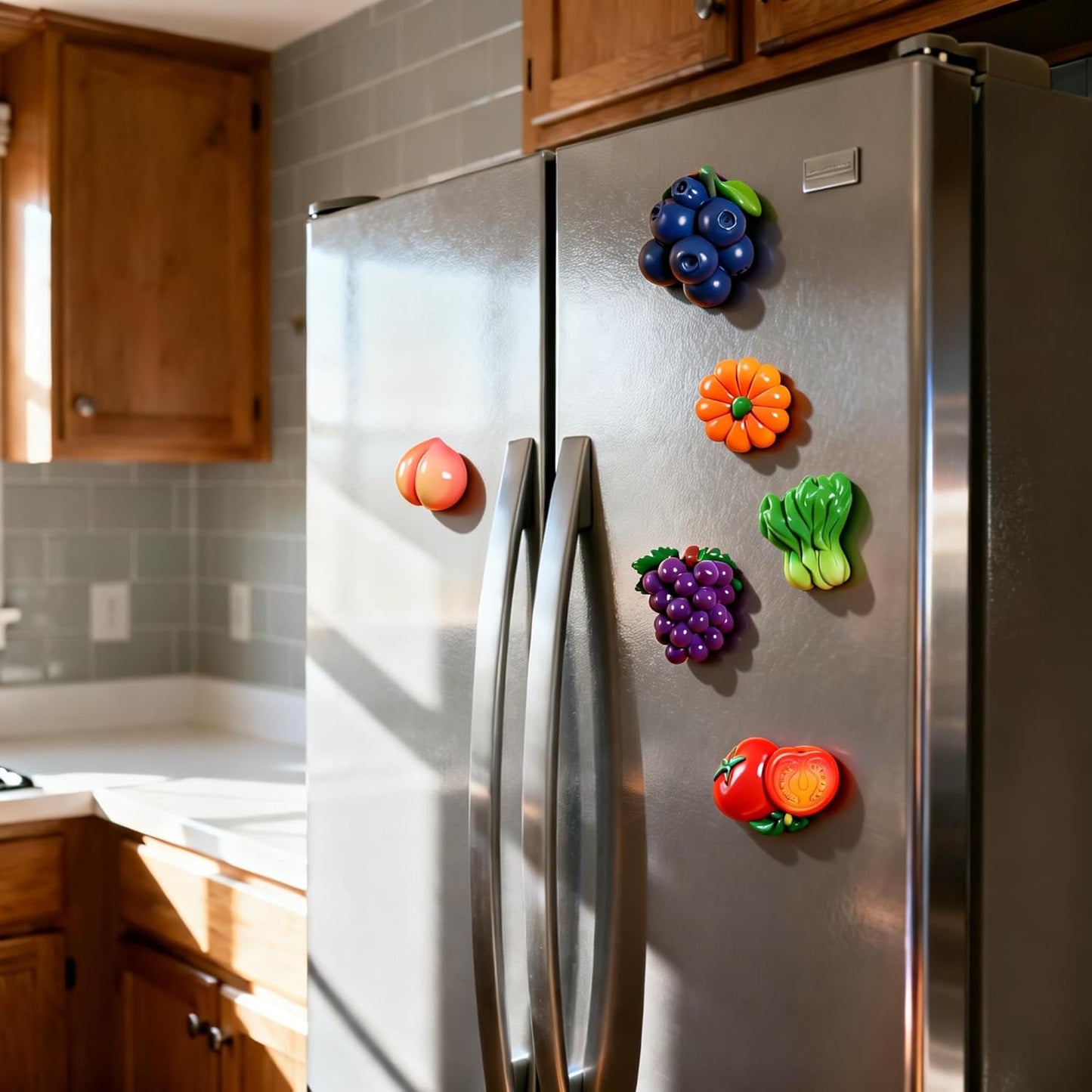 6 Pcs Cute Funny Fridge Magnets - Strong Refrigerator Magnets for Home Kitchen & Office Decor - Adorable Magnetic Decorations for for Whiteboard & Blackboard, Students, Families & Gift Lovers