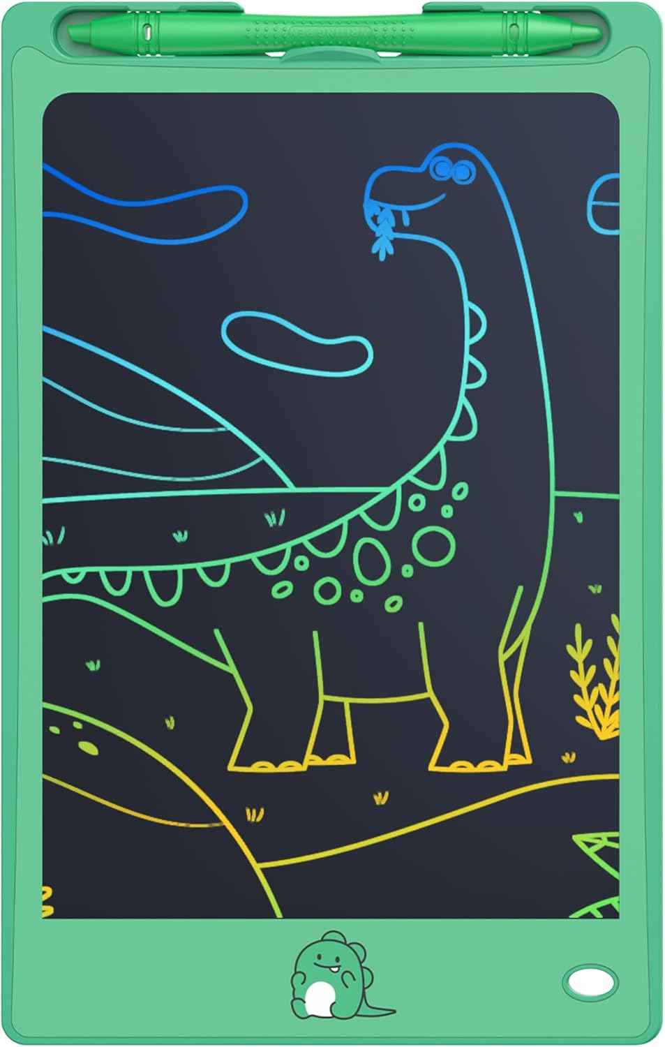 FLUESTON Toys LCD Writing Tablet Toddler,Toys for Boys Girls 3 4 5 6 7 8year,8.8 Inch 1pcs in 1 Pack Drawing Pad Toy Christmas Birthday Gift for Kids, Cute Dinosaur Drawing Tablet Doodle Board