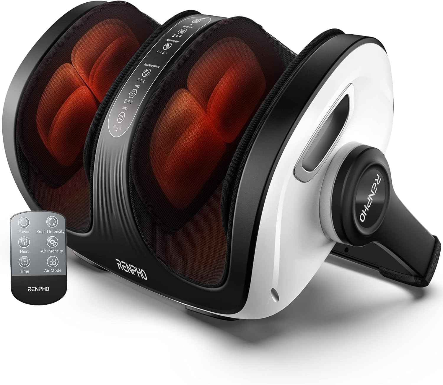 RENPHO 4-in-1 Shiatsu Foot Massager with Heat, Foot and Calf Massager, Father Day Gifts for Husband Men Dad, FSA Eligible Items Only List, Deep Kneading Massage for Plantar Fasciitis Relief, Size 14