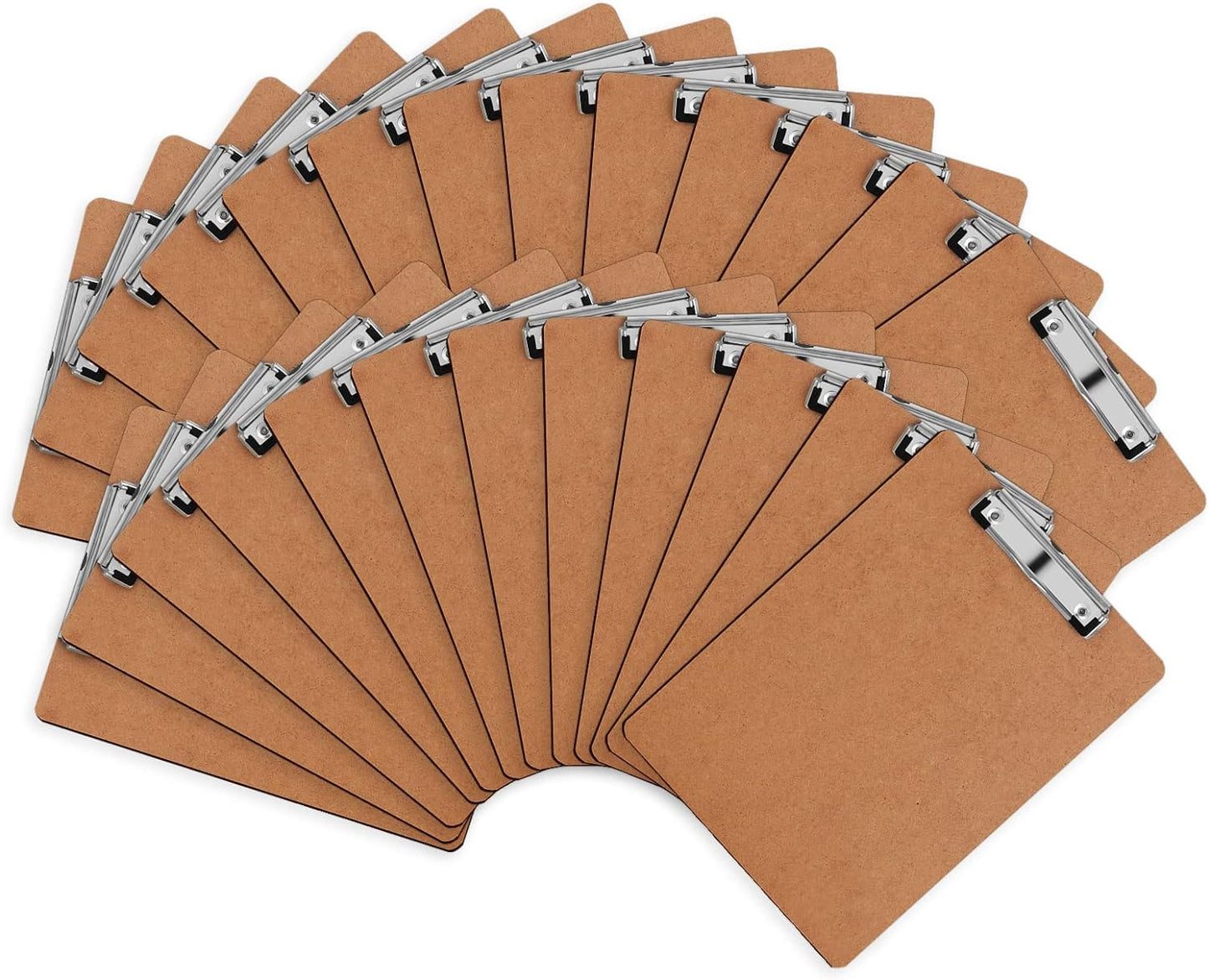 Clipboards, HERKKA 25 Pack Hardboard Office Clipboards Low Profile Clip Standard A4 Letter Size, ECO Friendly
