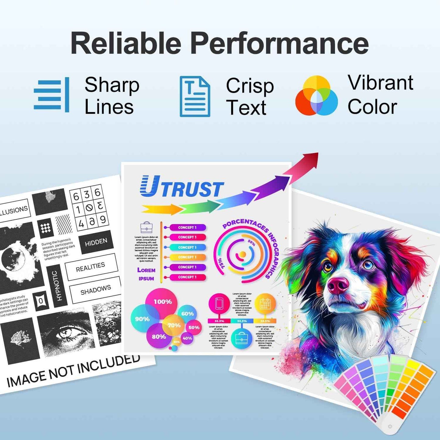 Compatible TN436 Toner Cartridge Set 6500 High Yield with Chip Replacement for Brother TN436 TN 436 TN433 TN431 Printer (4Pack,BK/C/Y/M)