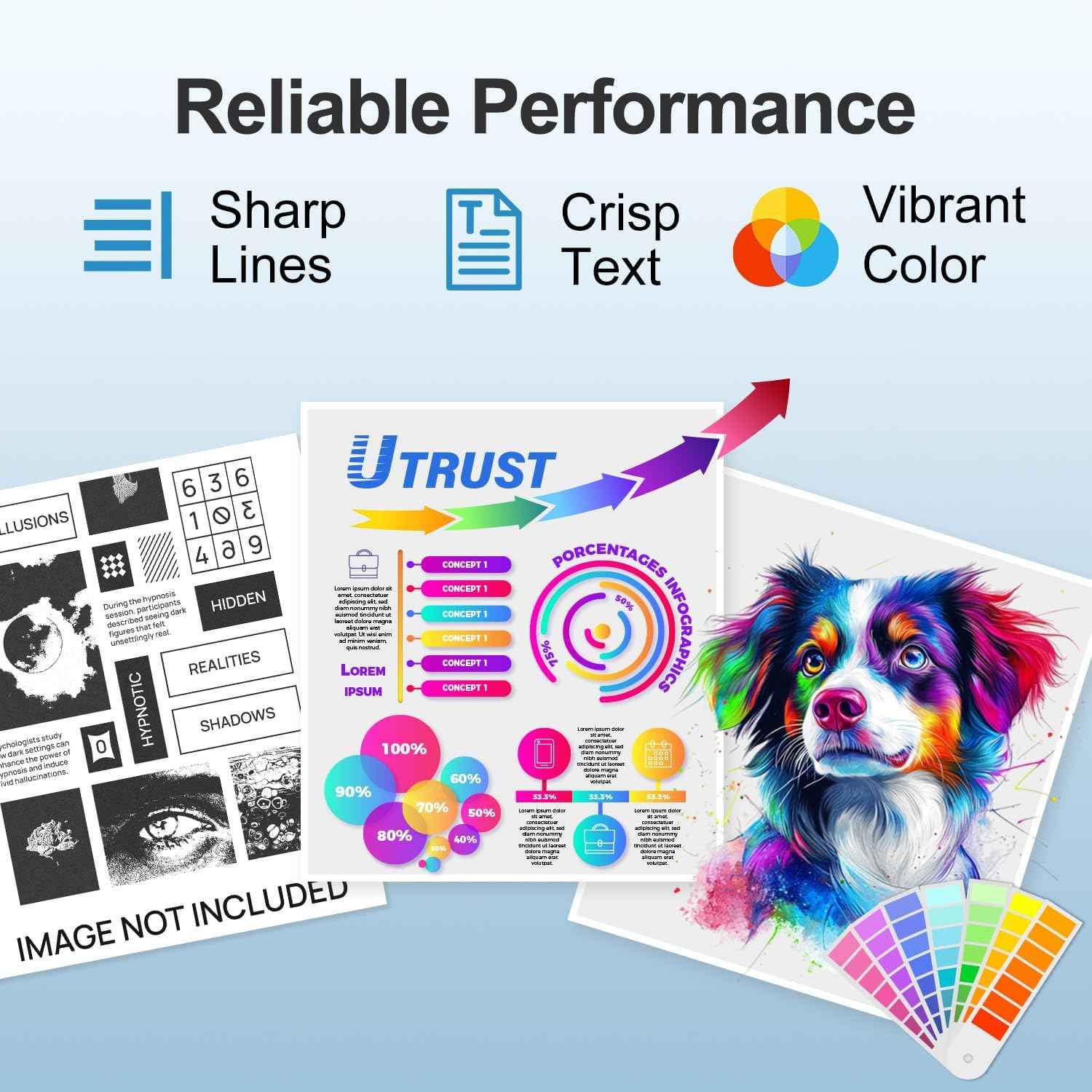 Compatible TN436 Toner Cartridge Set 6500 High Yield with Chip Replacement for Brother TN436 TN 436 TN433 TN431 Printer (4Pack,BK/C/Y/M)