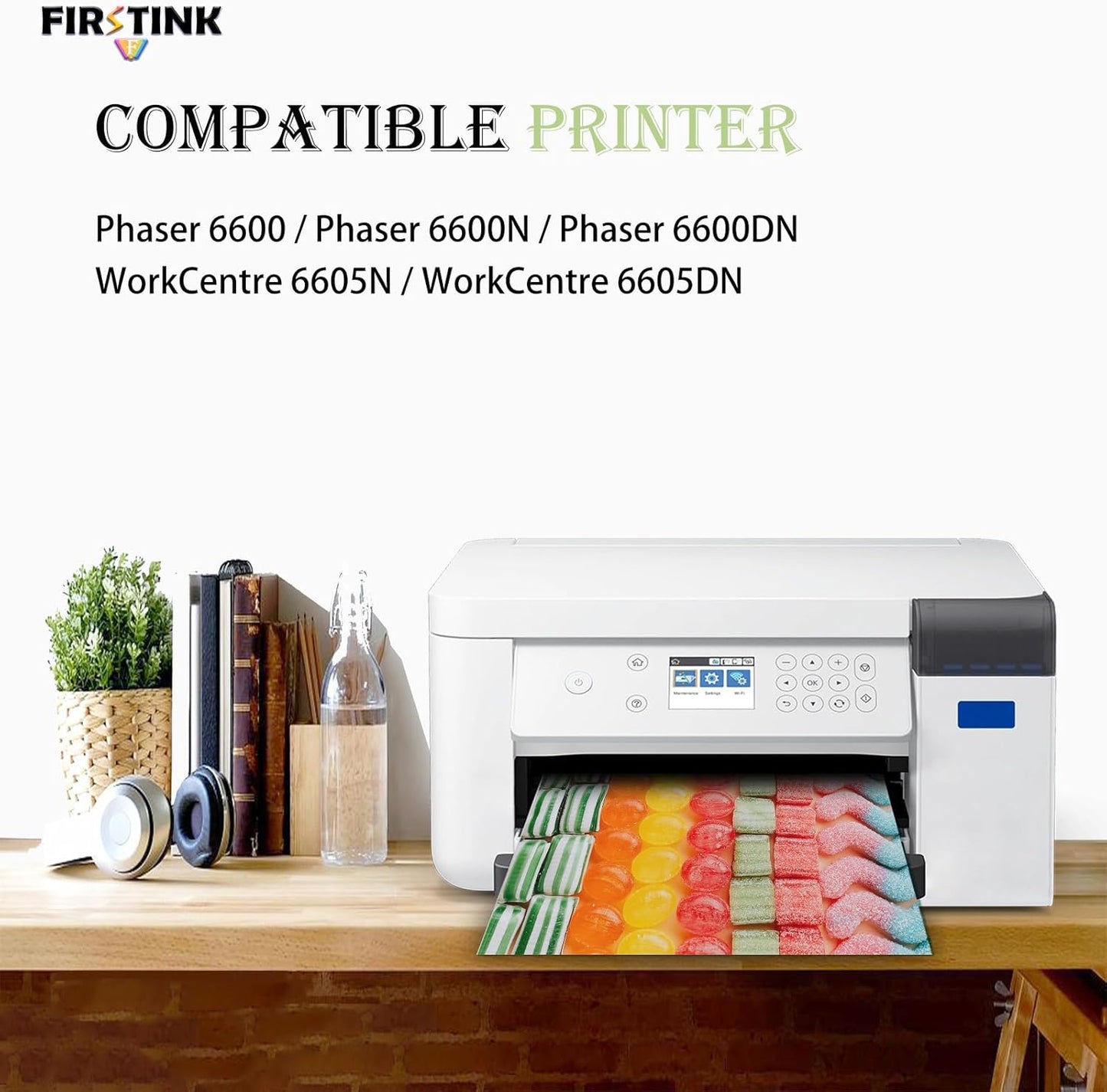 High Capacity Phaser 6600 WorkCentre 6605 Toner Cartridge 106R02228 106R02227 106R02226 106R02225 Toner Cartridges Replacement for Xerox Phaser 6600 6600N 6600DN WorkCentre 6605N 6605DN Printer