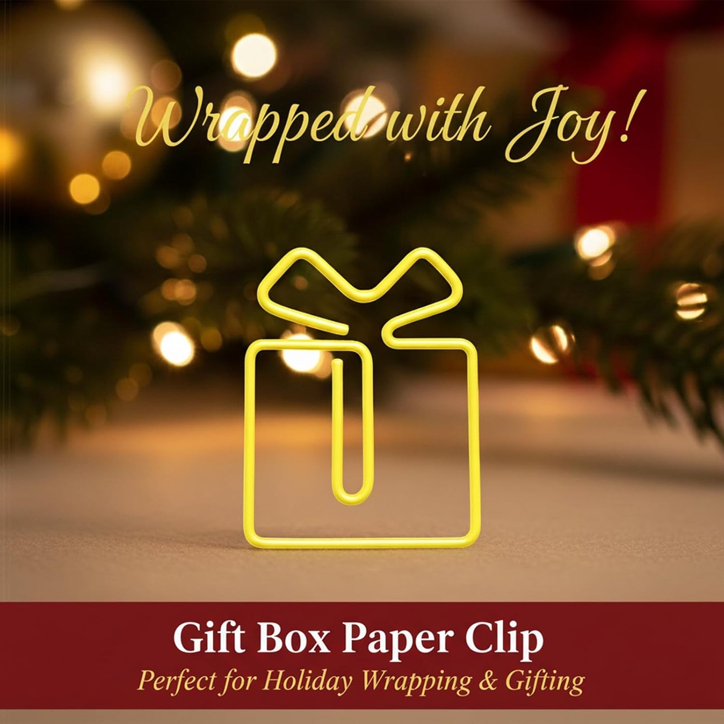 60pcs Cute Christmas Paper Clips, Fun Paperclips, Christmas Office Supplies, Office School Christmas Gifts