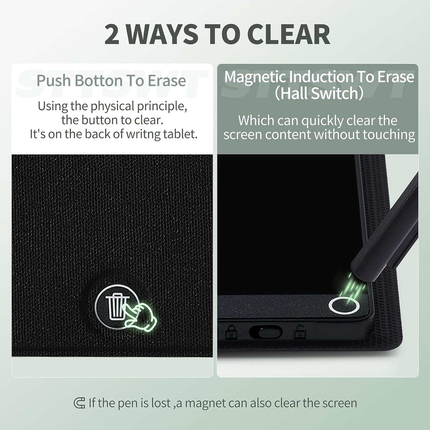 LCD Writing Tablet for Adults: 6.5 Inch with Leather Case Full Screen Reusable Digital Notepad Portable Use for Office Study Teaching