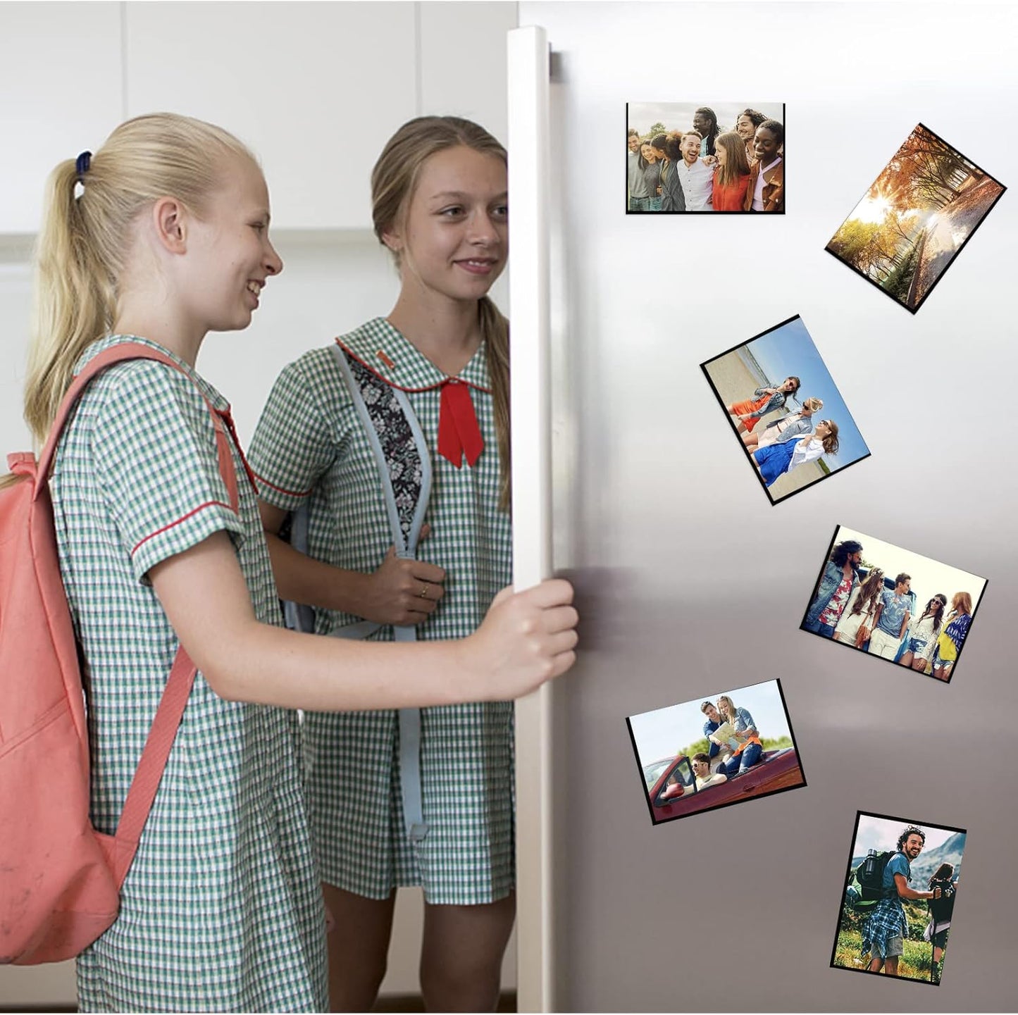 Black Magnetic Picture Frame 4X6 for Refrigerator,Photo Magnets Sleeves