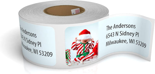 Customized Personalized Address Labels - Made in The USA by Kenco (250 Labels, Christmas) - Lumora Desk