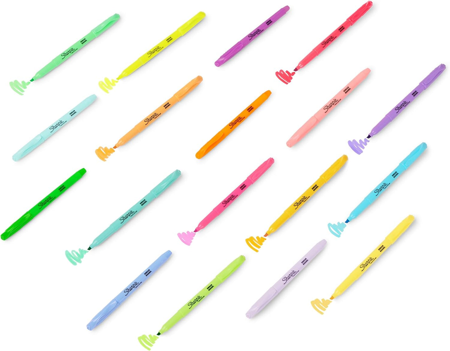 Sharpie Pocket Highlighters, Mild Pastel Colors, Assorted, Chisel Tip, 12 Count - School, Home, and Office Use, Teacher Supplies