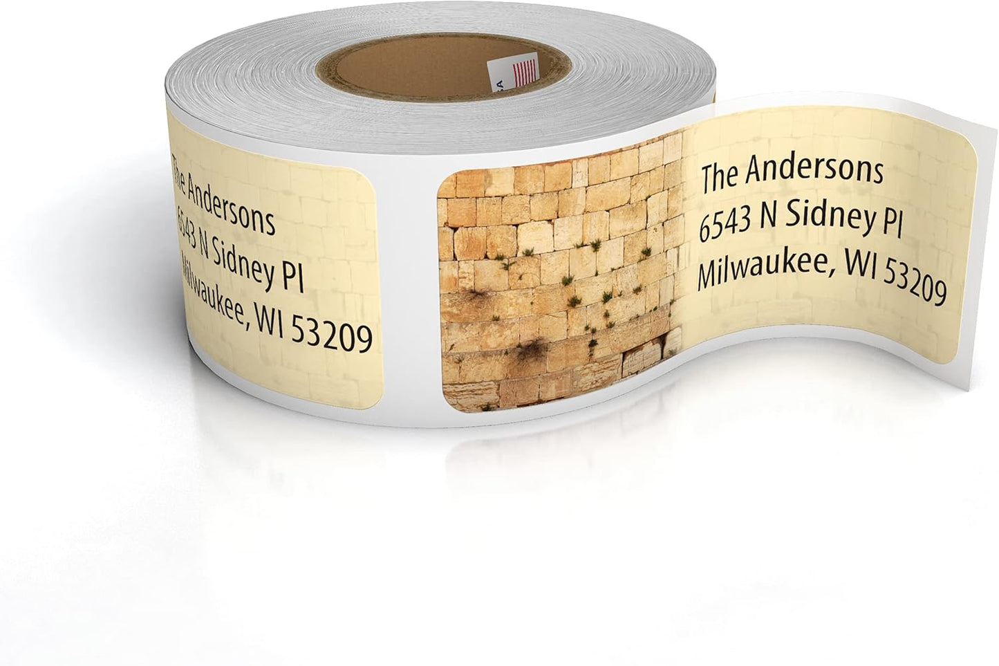 Customized Personalized Address Labels - Made in The USA by Kenco (250 Labels, Kotel Western Wall) - Lumora Desk