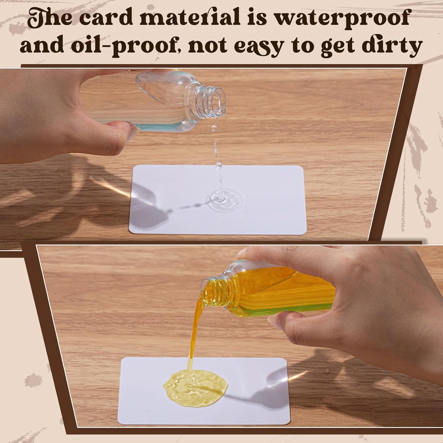 Zomiboo 50 Pcs Tall Trading Card Dividers White 2.7 x 4.2 Inch Plastic Card Dividers for Storage Boxes Games Sports Baseball