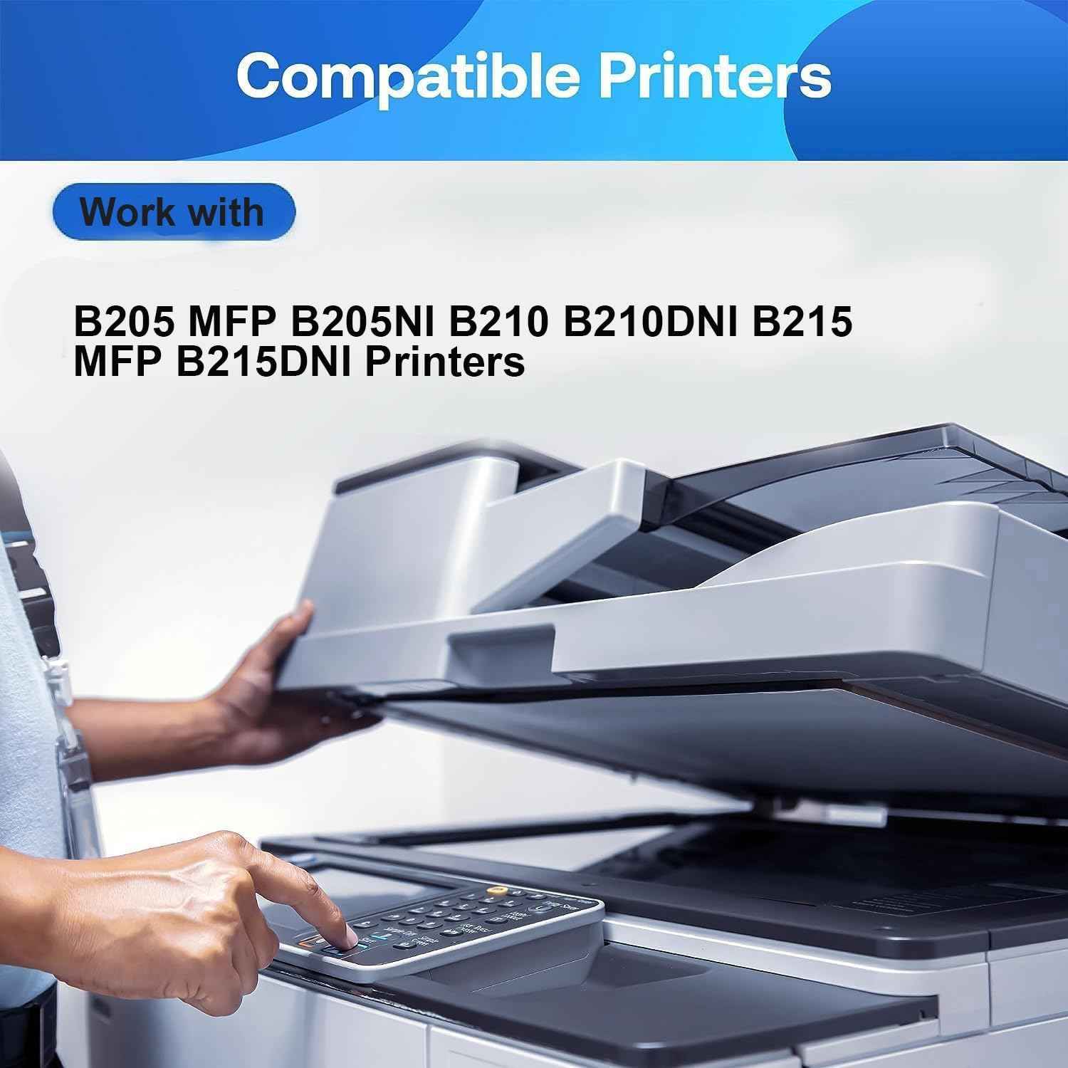 B205 B210 B215 Black Toner Cartridge Remanufactured Replacement for 106R04347 106R04346 for B205 MFP B205NI B210 B210DNI B215 MFP B215DNI Printers 3,000 Pages(2-Pack)