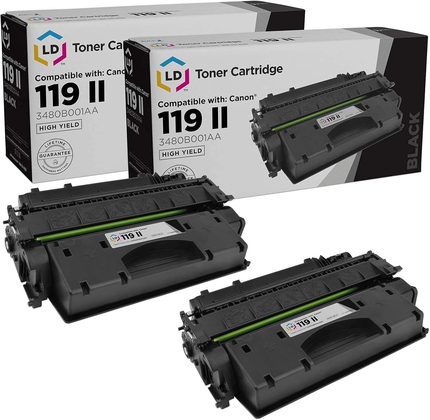 LD Products Compatible Toner Cartridge Replacement for (2-Pack, Black) Canon 119 High Yield for use in LBP251dw, LBP253dw, LBP6300dn, LBP6650dn, LBP6670dn, M6160dw, MF414dw, MF416dw, MF419dw, MF5850dn