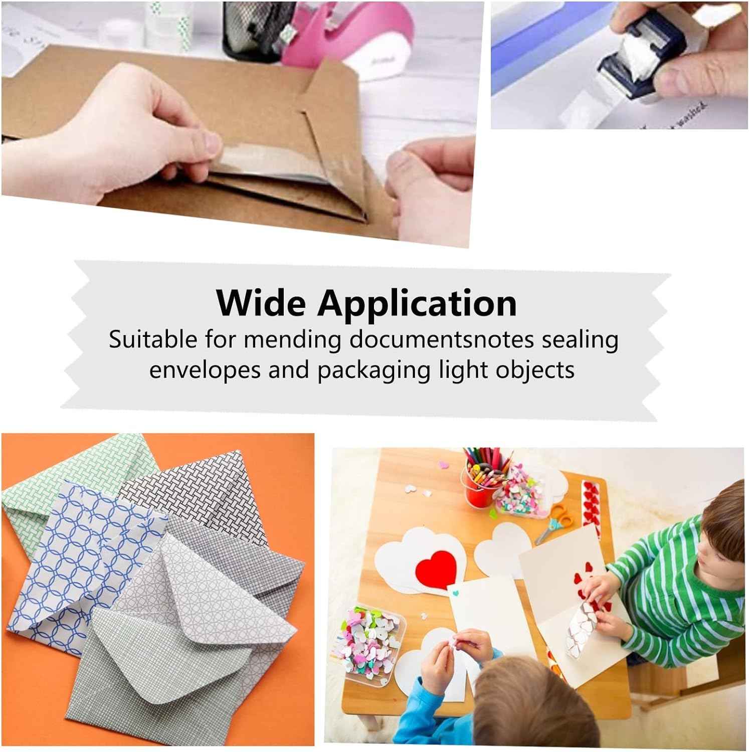24 Pack Transparent Tape Clear Tape Refills Rolls Each Roll 3/4 x 1000 Inches, 1 inch Core, for Office, Home, School