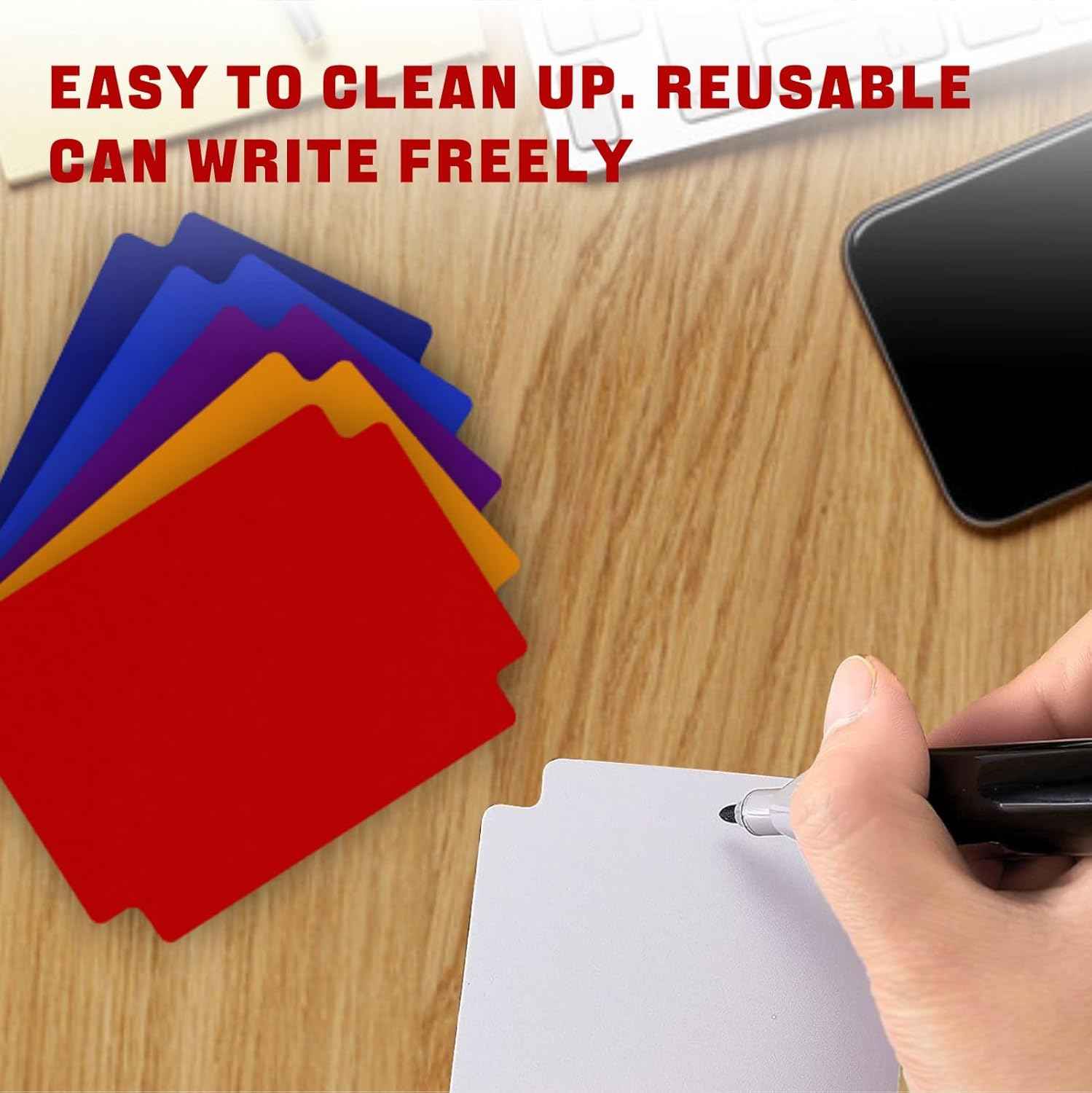 Trading Card Dividers 100 Pieces Multicolor Card Dividers with Tabs Plastic Cards Separators for Games and Sports Card Box Divider 2.7 x 3.8 Inches