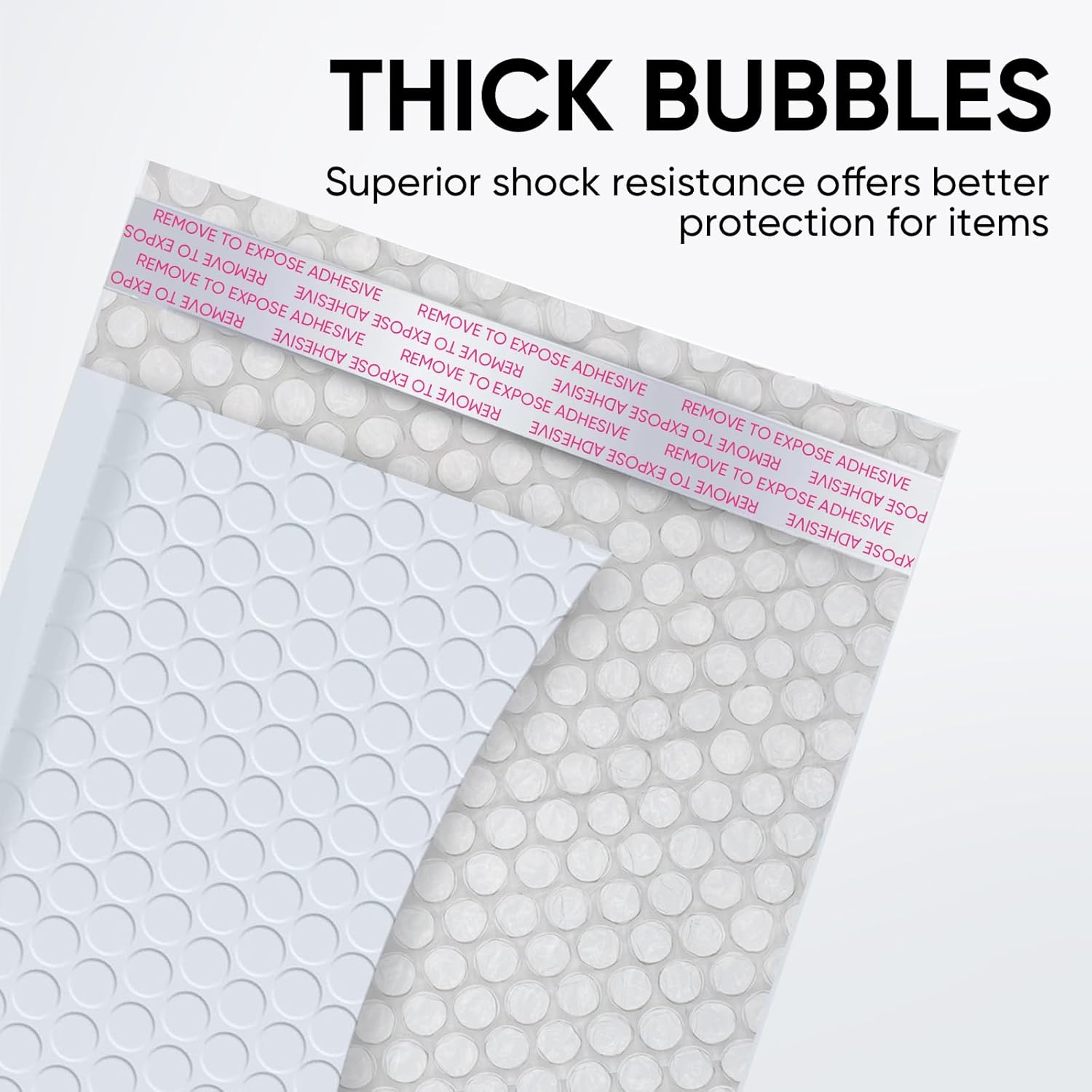 CHMI White Bubble Mailers 8.5 x 12 Inch 100 Pack, Usable Size 8.25X12 Inch Poly Mailers,Mailing Envelopes,Shipping Mailer，Opaque Self Seal Adhesive Waterproof Bags for Packaging and Shipping. - Lumora Desk
