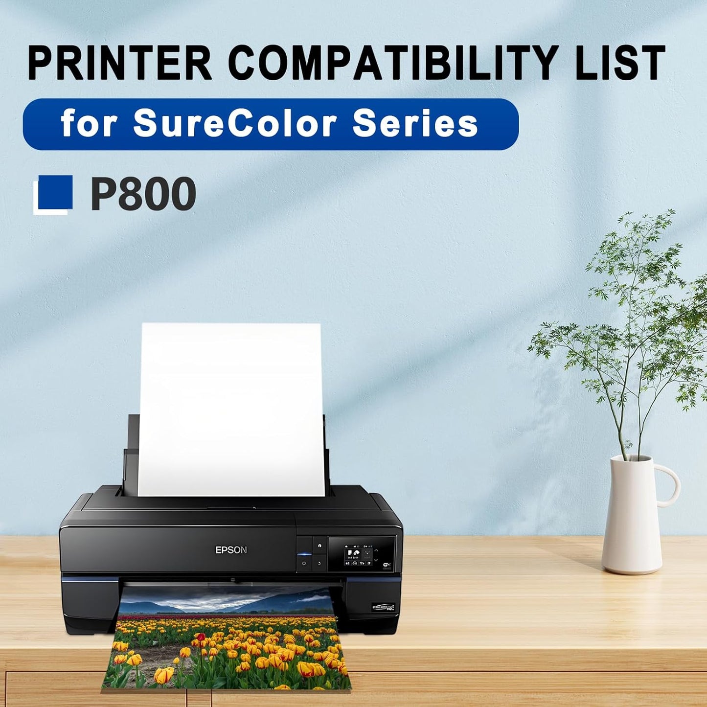 T850 Ink Cartridge T8506 T850600 Remanufactured Work for SureColor P800 (1-Pack, Vivid Light Magenta)