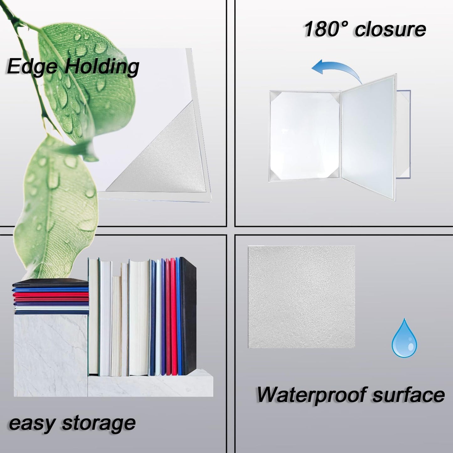 Certificate Holders 8.5"x11" Graduation Diploma Cover Document Leather Folders,White-100 Pack