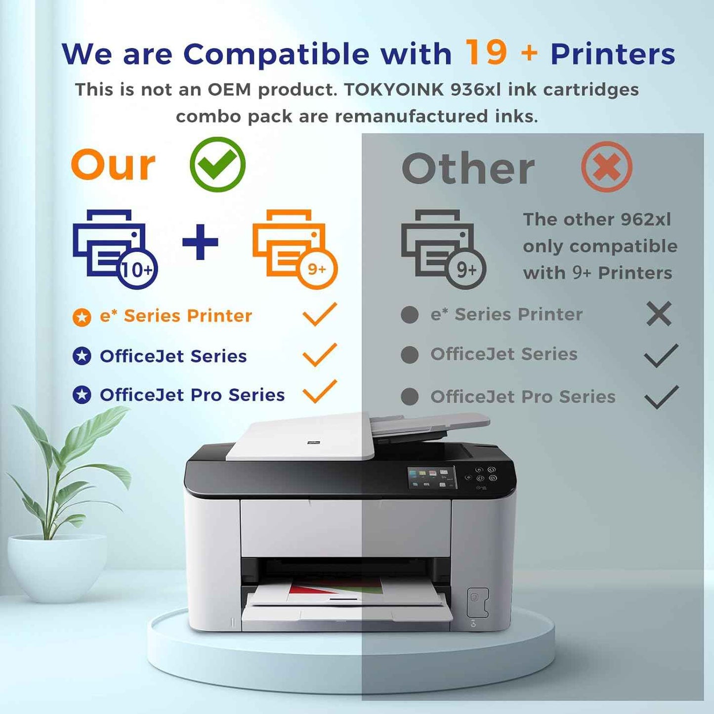 936e 936XL 936 Ink Cartridges Replacement for HP 936 Ink Cartridges Combo Pack for HP936 Ink Work with OfficeJet Pro 9125e 9120e 9730e 9130 9135e 9122e 9128e 9110b 9120b 9130b 9130e Printer (4-Pack)