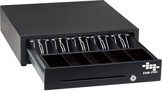 Cash Register Money Drawer. Compatible with Square [Receipt Printer Required]. Includes Built in Cable to Connect to Receipt Printer. (Printer Driven)