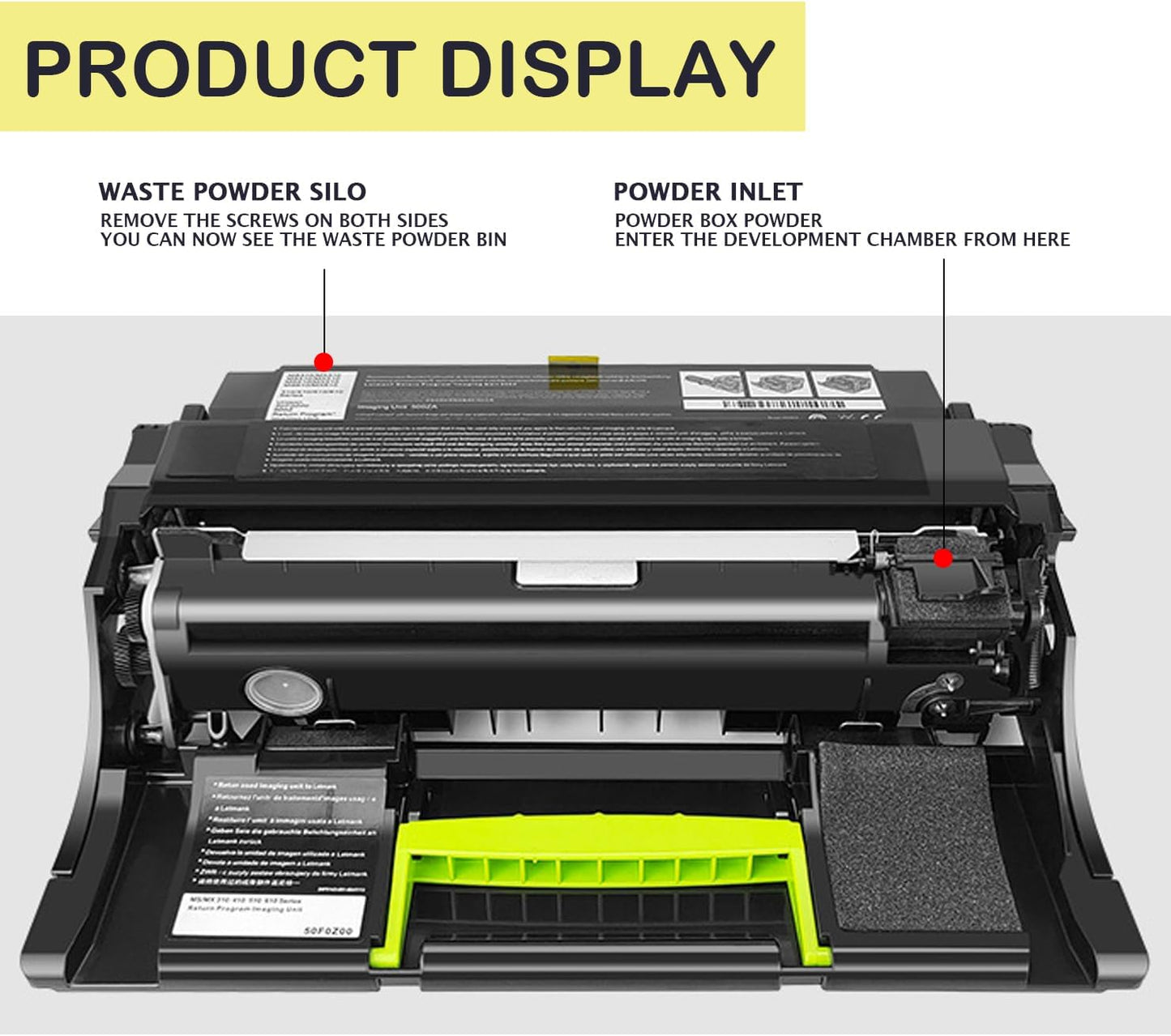 56F0Z00 Imaging Unit Compatible with Lexmark MS321 MS421 MS521 MS621 MS622 MX321 MX421 MX522 MX622 MB2328 MB2442 XM1242 XM1246 Printer