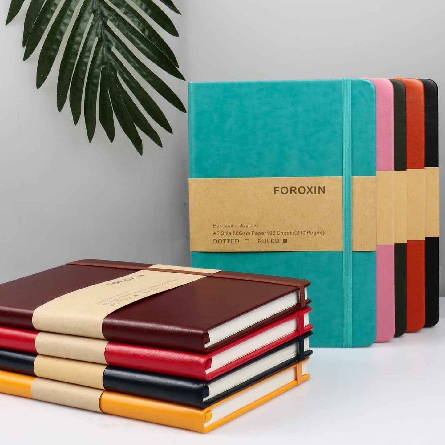 Journal notebook (A5-Lined, Dark Blue),192 Pages, Medium 5.7X8.3 inches - 80 gsm Thick Paper, Hardcover