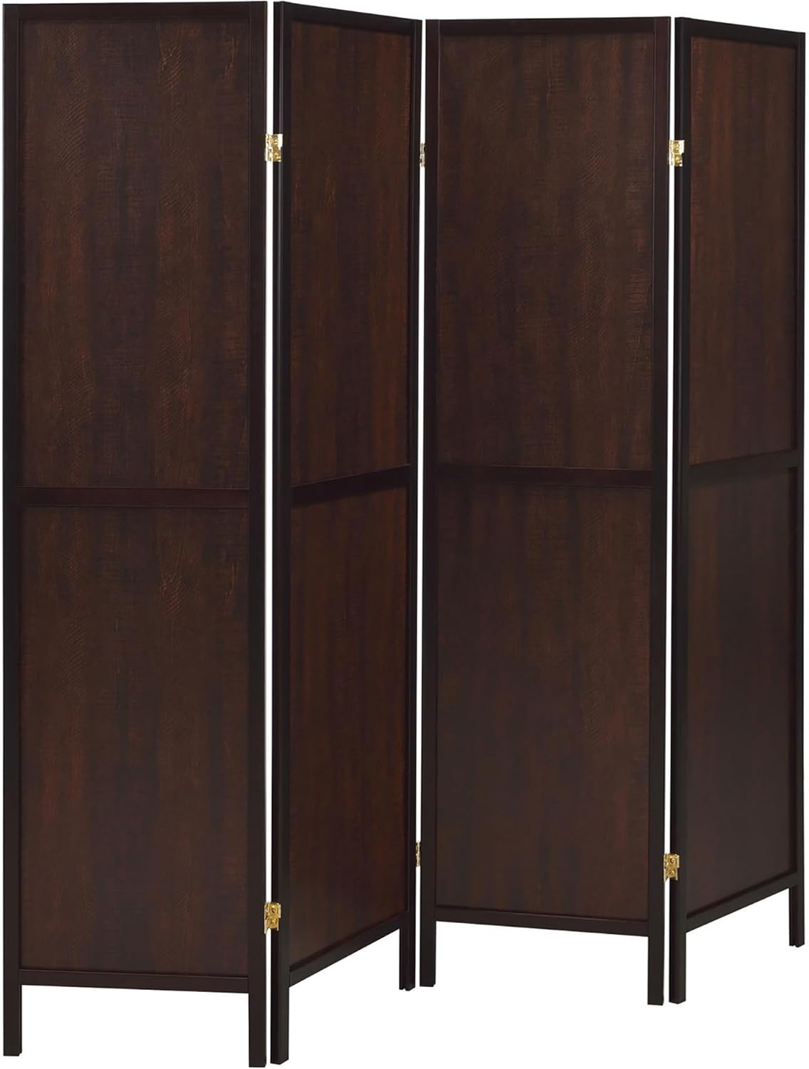 NicBex Room Divider 4 Panel Room Dividers with Sleek Legs Partition Room Dividers and Folding Privacy Screens Wall Divider for Home, Office, Room Separation,69.5"W x 0.75"D x 70.25"H, Rustic Tobacco - Lumora Desk