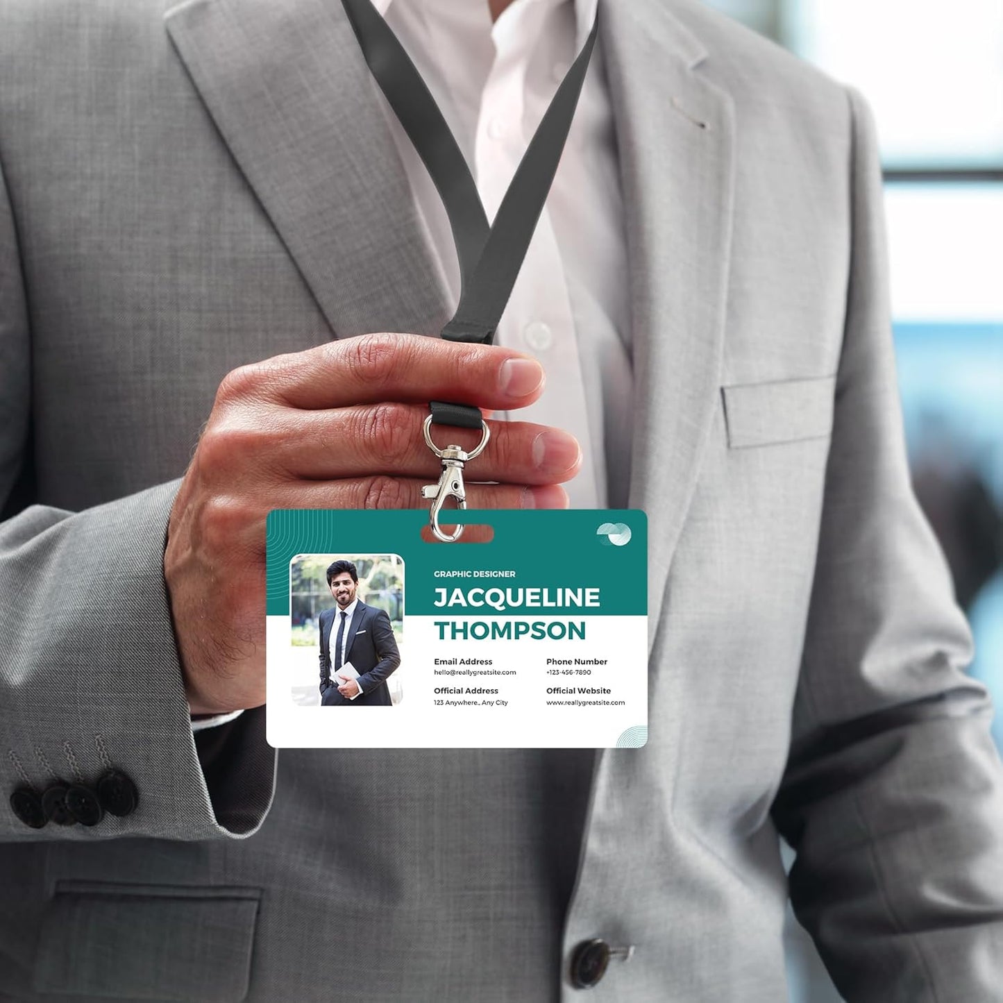 Custom Id Badge Custom Id Card Identification Badges Customizable Personalized Name Badge Customize Name Tag Photo Logo Employee Work Office Volunteer Customized Personal (Vertical-9)