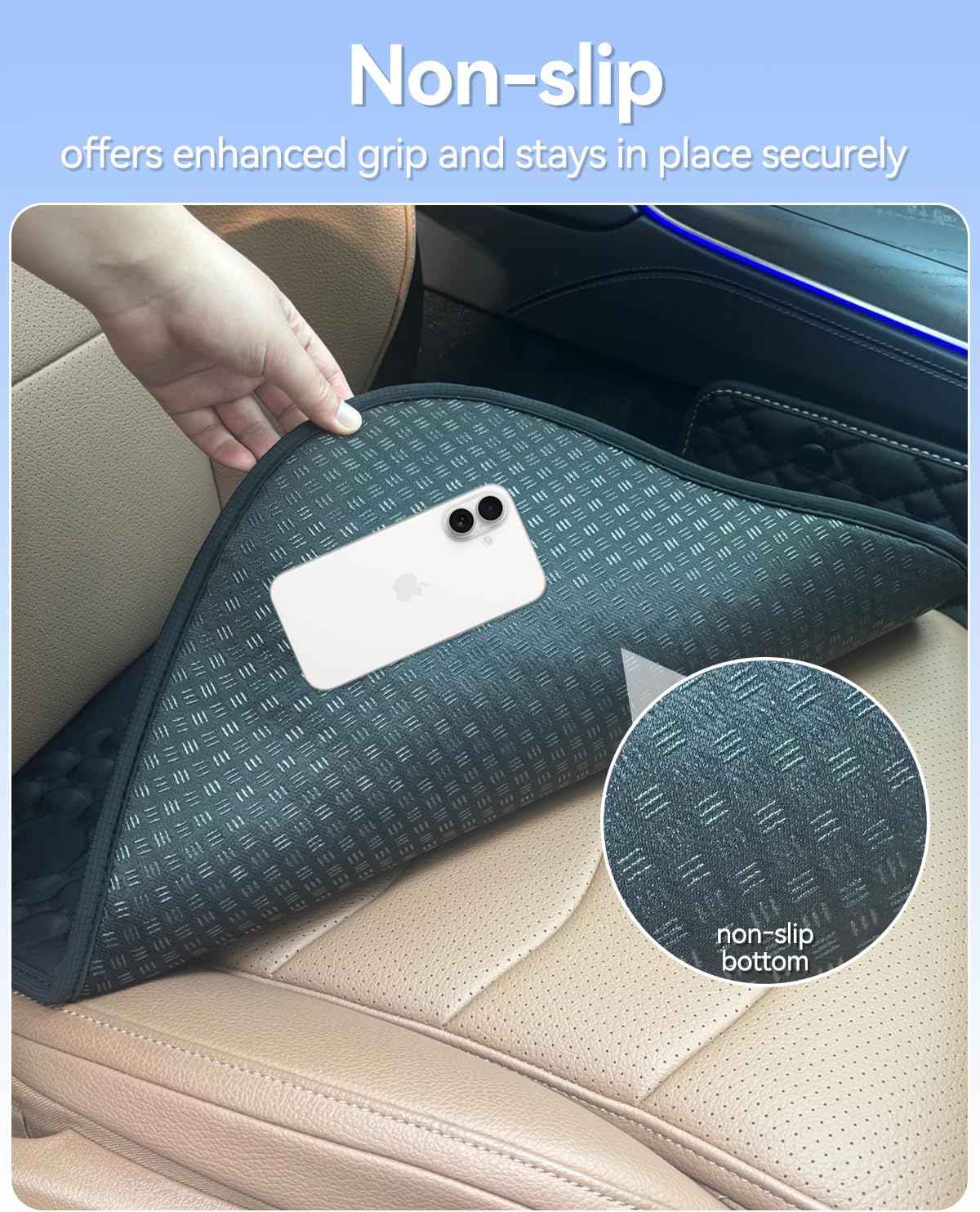 Cooling Ice Car Seat Cushion for Long Driving, Super Cold Car Cushion, Gel Seat Cushion Keep Cool for Long Car Rides